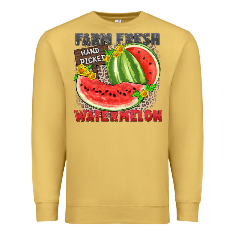 Farm Fresh Watermelon Premium Sweatshirt by Zillion Design Studio | Teevron