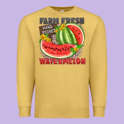 Farm Fresh Watermelon Premium Sweatshirt Designed By Zillion Design Studio