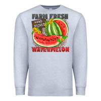 Heather Grey farm fresh watermelon Premium Sweatshirt - Zillion Design Studio