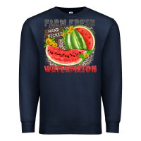 Navy farm fresh watermelon Premium Sweatshirt - Zillion Design Studio