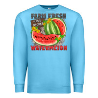 Ocean Blue farm fresh watermelon Premium Sweatshirt - Zillion Design Studio