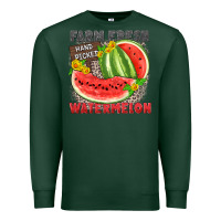 Sports Green farm fresh watermelon Premium Sweatshirt - Zillion Design Studio