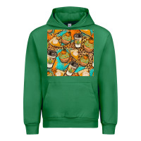 Emerald autumn cupcakes seamless pattern Urban Hoodie - BundleAndBundleShop