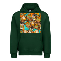 Forest Green autumn cupcakes seamless pattern Urban Hoodie - BundleAndBundleShop