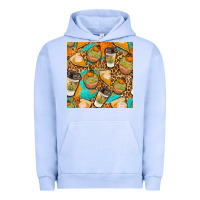 Pigment Grape Ice autumn cupcakes seamless pattern Urban Hoodie - BundleAndBundleShop