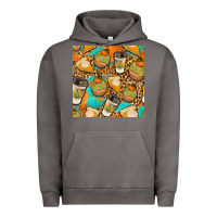 Pigment Tornado autumn cupcakes seamless pattern Urban Hoodie - BundleAndBundleShop
