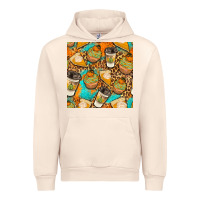 Sandshell autumn cupcakes seamless pattern Urban Hoodie - BundleAndBundleShop