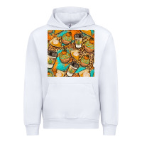 White autumn cupcakes seamless pattern Urban Hoodie - BundleAndBundleShop