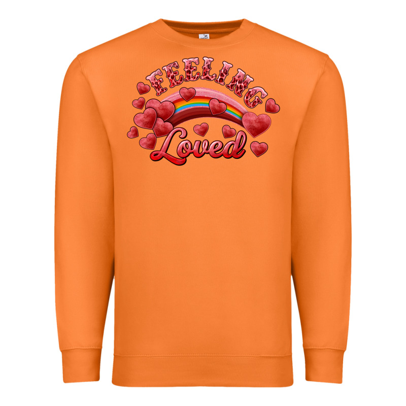 Feeling Loved Valentine's Day Premium Sweatshirt by RanaPortraitStore | Teevron