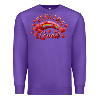 Purple Feeling Loved Valentine's Day Premium Sweatshirt - RanaPortraitStore