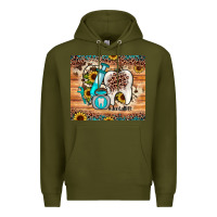 Army Green dental sunflower Premium Hoodie - JahusDesignShop