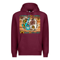 Burgundy dental sunflower Premium Hoodie - JahusDesignShop