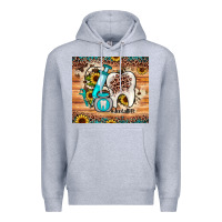 Heather Grey dental sunflower Premium Hoodie - JahusDesignShop
