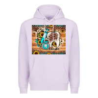 Lilac dental sunflower Premium Hoodie - JahusDesignShop