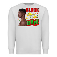 Dove Grey black men are dope black man Premium Sweatshirt - texasbilliewilder