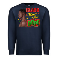 Navy black men are dope black man Premium Sweatshirt - texasbilliewilder