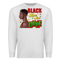 Oatmeal Heather black men are dope black man Premium Sweatshirt - texasbilliewilder