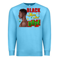 Ocean Blue black men are dope black man Premium Sweatshirt - texasbilliewilder