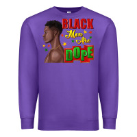 Purple black men are dope black man Premium Sweatshirt - texasbilliewilder