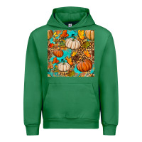 Emerald fall pumpkin seamless pattern Urban Hoodie - BundleAndBundleShop