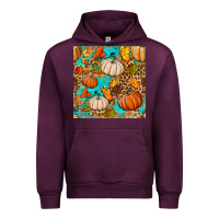 Mauve Wine fall pumpkin seamless pattern Urban Hoodie - BundleAndBundleShop