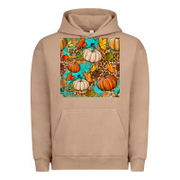 Pigment Burro fall pumpkin seamless pattern Urban Hoodie - BundleAndBundleShop