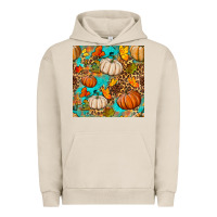 Pigment French Oak fall pumpkin seamless pattern Urban Hoodie - BundleAndBundleShop