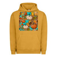 Pigment Peanut Butter fall pumpkin seamless pattern Urban Hoodie - BundleAndBundleShop