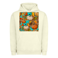 Pigment Pistachio fall pumpkin seamless pattern Urban Hoodie - BundleAndBundleShop