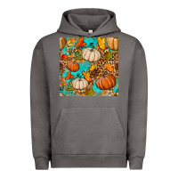 Pigment Tornado fall pumpkin seamless pattern Urban Hoodie - BundleAndBundleShop