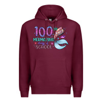 Burgundy 100 mermazing days of school Premium Hoodie - Artiststas