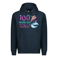 Navy 100 mermazing days of school Premium Hoodie - Artiststas