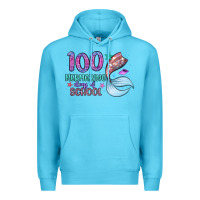 Ocean Blue 100 mermazing days of school Premium Hoodie - Artiststas