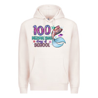 Pale Pink 100 mermazing days of school Premium Hoodie - Artiststas