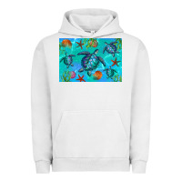 Pigment Lunar Rock Turtle Seashells Starfish Urban Hoodie - Artiststas