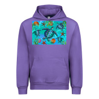 Tulip Turtle Seashells Starfish Urban Hoodie - Artiststas