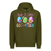 Army Green just a little egg stra Premium Hoodie - Artiststas