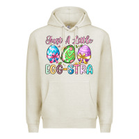 Oatmeal Heather just a little egg stra Premium Hoodie - Artiststas