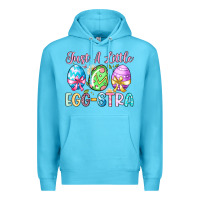 Ocean Blue just a little egg stra Premium Hoodie - Artiststas