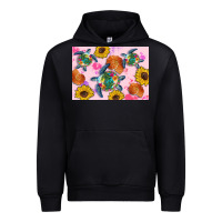 Black Sunflowers Turtle Urban Hoodie - Artiststas