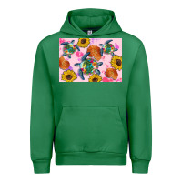 Emerald Sunflowers Turtle Urban Hoodie - Artiststas