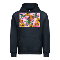 Navy Sunflowers Turtle Urban Hoodie - Artiststas