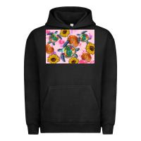 Pigment Black Sunflowers Turtle Urban Hoodie - Artiststas