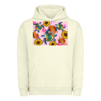 Pigment Pistachio Sunflowers Turtle Urban Hoodie - Artiststas