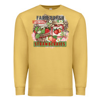 Antique Gold farm fresh strawberries Premium Sweatshirt - Zillion Design Studio