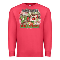 Cardinal farm fresh strawberries Premium Sweatshirt - Zillion Design Studio