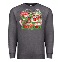 Charcoal Heather farm fresh strawberries Premium Sweatshirt - Zillion Design Studio
