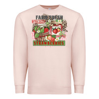 Pale Pink farm fresh strawberries Premium Sweatshirt - Zillion Design Studio