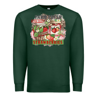 Sports Green farm fresh strawberries Premium Sweatshirt - Zillion Design Studio