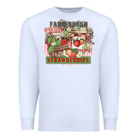 White farm fresh strawberries Premium Sweatshirt - Zillion Design Studio